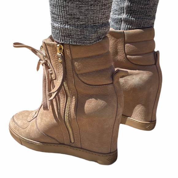 My Louis Vuitton Lace Up Wedge Ankle Boots - Picture 5 of 10